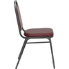 image:imageFlash Furniture HERCULES Series Trapezoidal Back Stacking Banquet Chair in Burgundy Vinyl  Silver Vein FrameBurgundy VinylSilver Vein Frame