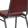 image:imageFlash Furniture HERCULES Series Trapezoidal Back Stacking Banquet Chair in Burgundy Vinyl  Silver Vein FrameBurgundy VinylSilver Vein Frame