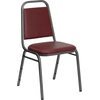 image:imageFlash Furniture HERCULES Series Trapezoidal Back Stacking Banquet Chair in Burgundy Vinyl  Silver Vein FrameBurgundy VinylSilver Vein Frame