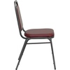 image:imageFlash Furniture HERCULES Series Trapezoidal Back Stacking Banquet Chair in Burgundy Vinyl  Silver Vein FrameBurgundy VinylSilver Vein Frame