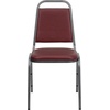 image:imageFlash Furniture HERCULES Series Trapezoidal Back Stacking Banquet Chair in Burgundy Vinyl  Silver Vein FrameBurgundy VinylSilver Vein Frame