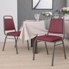 image:imageFlash Furniture HERCULES Series Trapezoidal Back Stacking Banquet Chair in Burgundy Vinyl  Silver Vein FrameBurgundy VinylSilver Vein Frame