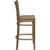 image:imageFlash Furniture HERCULES Series Vertical Slat Back Natural Wood Restaurant Barstool