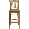 image:imageFlash Furniture HERCULES Series Vertical Slat Back Natural Wood Restaurant Barstool