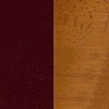 image:imageFlash Furniture HERCULES Series Vertical Slat Back Walnut Wood Restaurant ChairBurgundy Vinyl SeatCherry Wood Frame