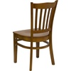 image:imageFlash Furniture HERCULES Series Vertical Slat Back Walnut Wood Restaurant ChairCherry Wood SeatCherry Wood Frame