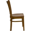 image:imageFlash Furniture HERCULES Series Vertical Slat Back Walnut Wood Restaurant ChairCherry Wood SeatCherry Wood Frame