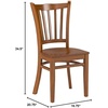 image:imageFlash Furniture HERCULES Series Vertical Slat Back Walnut Wood Restaurant ChairCherry Wood SeatCherry Wood Frame