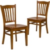 image:imageFlash Furniture HERCULES Series Vertical Slat Back Walnut Wood Restaurant ChairCherry Wood SeatCherry Wood Frame