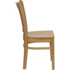 image:imageFlash Furniture HERCULES Series Vertical Slat Back Walnut Wood Restaurant ChairNatural Wood SeatNatural Wood Frame