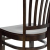 image:imageFlash Furniture HERCULES Series Vertical Slat Back Walnut Wood Restaurant ChairWalnut Wood SeatWalnut Wood Frame