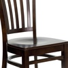 image:imageFlash Furniture HERCULES Series Vertical Slat Back Walnut Wood Restaurant ChairWalnut Wood SeatWalnut Wood Frame