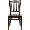 image:imageFlash Furniture HERCULES Series Vertical Slat Back Walnut Wood Restaurant ChairWalnut Wood SeatWalnut Wood Frame