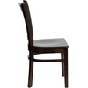 image:imageFlash Furniture HERCULES Series Vertical Slat Back Walnut Wood Restaurant ChairWalnut Wood SeatWalnut Wood Frame