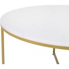 image:imageFlash Furniture Hampstead Collection Coffee Table  Modern White Marble Finish Coffee Table  Crisscross Brushed Gold Frame