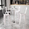 image:imageFlash Furniture Hampstead Collection End Table  Modern White Finish End Table  Crisscross Matte Black FrameWhite
