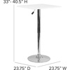 image:imageFlash Furniture Hampstead Collection End Table  Modern White Finish End Table  Crisscross Matte Black FrameWhite