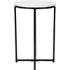 image:imageFlash Furniture Hampstead Collection End Table  Modern White Finish End Table  Crisscross Matte Black FrameWhite TopMatte Black Frame