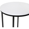 image:imageFlash Furniture Hampstead Collection End Table  Modern White Finish End Table  Crisscross Matte Black FrameWhite TopMatte Black Frame