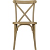 image:imageFlash Furniture Hercules Commercial IndoorOutdoor Cross Back Chair Wood Look WeatherResistant Lightweight Design Versatile Use Dark BrownChestnut