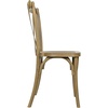 image:imageFlash Furniture Hercules Commercial IndoorOutdoor Cross Back Chair Wood Look WeatherResistant Lightweight Design Versatile Use Dark BrownChestnut