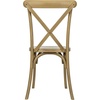image:imageFlash Furniture Hercules Commercial IndoorOutdoor Cross Back Chair Wood Look WeatherResistant Lightweight Design Versatile Use Dark BrownChestnut