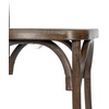 image:imageFlash Furniture Hercules Commercial IndoorOutdoor Cross Back Chair Wood Look WeatherResistant Lightweight Design Versatile Use Dark BrownDark Brown