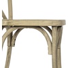 image:imageFlash Furniture Hercules Commercial IndoorOutdoor Cross Back Chair Wood Look WeatherResistant Lightweight Design Versatile Use Dark BrownLight Oak