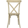 image:imageFlash Furniture Hercules Commercial IndoorOutdoor Cross Back Chair Wood Look WeatherResistant Lightweight Design Versatile Use Dark BrownLight Oak