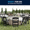 image:imageFlash Furniture Hercules Commercial IndoorOutdoor Folding Event Chair Wood Look WeatherResistant Lightweight Design Versatile Use Set of 4 ChestnutBlack