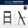 image:imageFlash Furniture Hercules Commercial IndoorOutdoor Folding Event Chair Wood Look WeatherResistant Lightweight Design Versatile Use Set of 4 ChestnutBlack