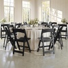 image:imageFlash Furniture Hercules Commercial IndoorOutdoor Folding Event Chair Wood Look WeatherResistant Lightweight Design Versatile Use Set of 4 ChestnutBlack