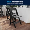 image:imageFlash Furniture Hercules Commercial IndoorOutdoor Folding Event Chair Wood Look WeatherResistant Lightweight Design Versatile Use Set of 4 ChestnutBlack