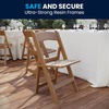 image:imageFlash Furniture Hercules Commercial IndoorOutdoor Folding Event Chair Wood Look WeatherResistant Lightweight Design Versatile Use Set of 4 ChestnutChestnut