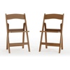 image:imageFlash Furniture Hercules Commercial IndoorOutdoor Folding Event Chair Wood Look WeatherResistant Lightweight Design Versatile Use Set of 4 ChestnutChestnut