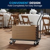 image:imageFlash Furniture Hercules Commercial IndoorOutdoor Folding Event Chair Wood Look WeatherResistant Lightweight Design Versatile Use Set of 4 ChestnutChestnut