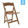 image:imageFlash Furniture Hercules Commercial IndoorOutdoor Folding Event Chair Wood Look WeatherResistant Lightweight Design Versatile Use Set of 4 ChestnutChestnut