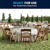 image:imageFlash Furniture Hercules Commercial IndoorOutdoor Folding Event Chair Wood Look WeatherResistant Lightweight Design Versatile Use Set of 4 ChestnutChestnut