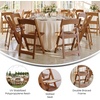 image:imageFlash Furniture Hercules Commercial IndoorOutdoor Folding Event Chair Wood Look WeatherResistant Lightweight Design Versatile Use Set of 4 ChestnutChestnut