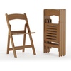 image:imageFlash Furniture Hercules Commercial IndoorOutdoor Folding Event Chair Wood Look WeatherResistant Lightweight Design Versatile Use Set of 4 ChestnutChestnut