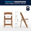 image:imageFlash Furniture Hercules Commercial IndoorOutdoor Folding Event Chair Wood Look WeatherResistant Lightweight Design Versatile Use Set of 4 ChestnutChestnut