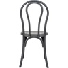 image:imageFlash Furniture Hercules Commercial IndoorOutdoor Thonet Style Chair Wood Look WeatherResistant Lightweight Design Versatile Use Set of 2 BlackBlack