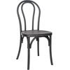 image:imageFlash Furniture Hercules Commercial IndoorOutdoor Thonet Style Chair Wood Look WeatherResistant Lightweight Design Versatile Use Set of 2 BlackBlack