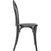 image:imageFlash Furniture Hercules Commercial IndoorOutdoor Thonet Style Chair Wood Look WeatherResistant Lightweight Design Versatile Use Set of 2 BlackBlack