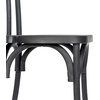 image:imageFlash Furniture Hercules Commercial IndoorOutdoor Thonet Style Chair Wood Look WeatherResistant Lightweight Design Versatile Use Set of 2 BlackBlack
