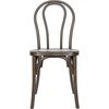 image:imageFlash Furniture Hercules Commercial IndoorOutdoor Thonet Style Chair Wood Look WeatherResistant Lightweight Design Versatile Use Set of 2 BlackDark Brown