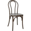 image:imageFlash Furniture Hercules Commercial IndoorOutdoor Thonet Style Chair Wood Look WeatherResistant Lightweight Design Versatile Use Set of 2 BlackDark Brown