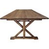 image:imageFlash Furniture Hercules Commercial Rectangular Farmhouse Folding Table Antique Rustic Solid Pine Dining Room Table Foldable Locking Legs 8 x 40 Black WashAntique Rustic