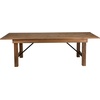 image:imageFlash Furniture Hercules Commercial Rectangular Farmhouse Folding Table Antique Rustic Solid Pine Dining Room Table Foldable Locking Legs 8 x 40 Black WashAntique Rustic
