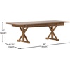image:imageFlash Furniture Hercules Commercial Rectangular Farmhouse Folding Table Antique Rustic Solid Pine Dining Room Table Foldable Locking Legs 8 x 40 Black WashAntique Rustic